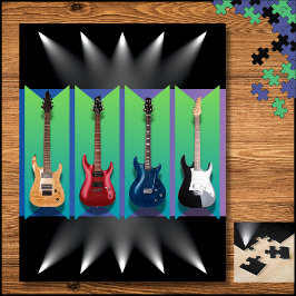 Spotlight Puzzle, elektriskt Guitar Collection Sta Pussel