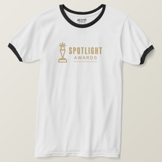 Spotlight Ringer T-Shirt (Design framsida)