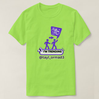 SPOTLIGHT! SOCIAL INFLUENCER LIMEGRÖN UNISEX MÄN T SHIRT
