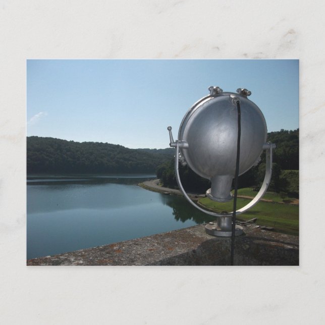 Spotlight, Sutton Dam, Sutton Sjö, Väster Virginia Vykort (Framsida)