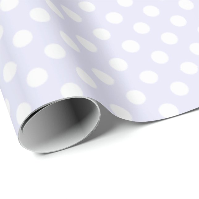 Spots Lavender Presentpapper (Rullad Hörn)