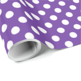 Spots Mönster Lila Heart Presentpapper