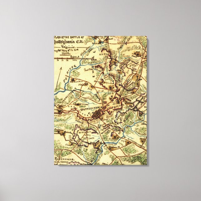 Spotsylvanias domstol canvastryck (Framsida)