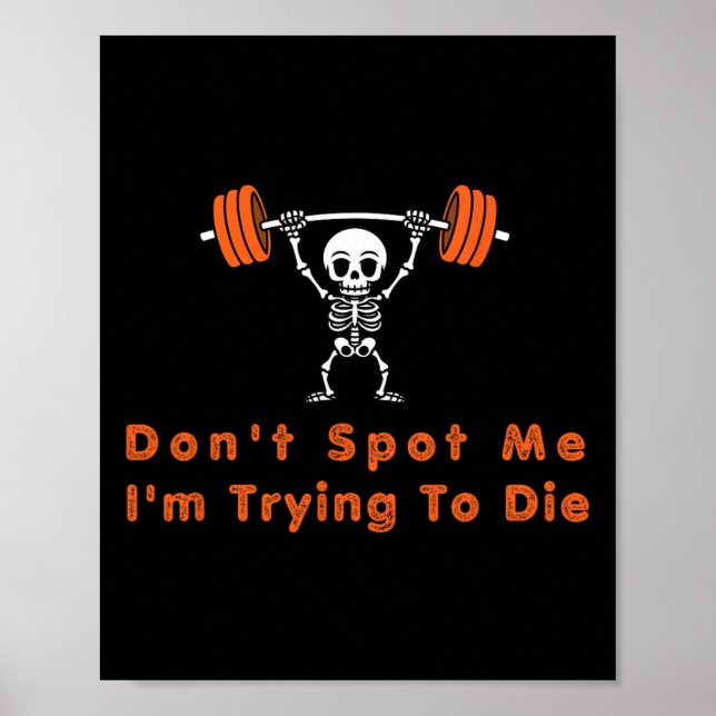 Spotta mig inte4 Jag försöker dö kroppsbyggande  Poster (Framsidan)