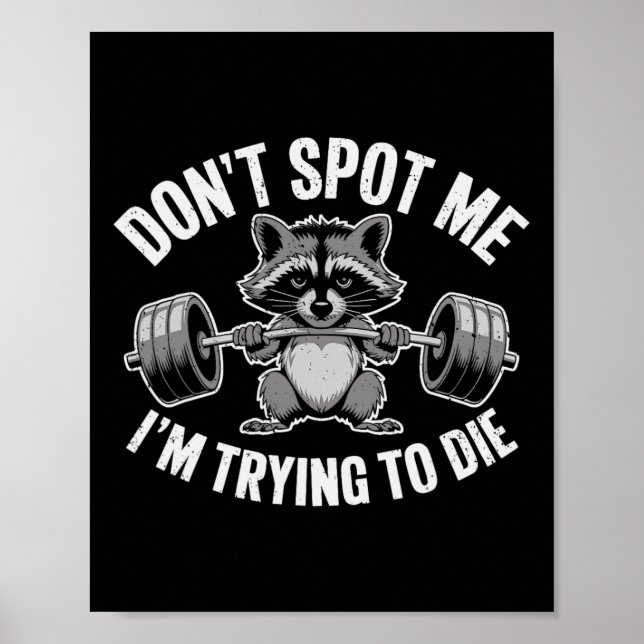 Spotta mig inte, jag försöker dö Lyftande roligt s Poster (Framsidan)