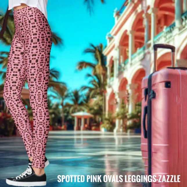 Spottade Rosa Ovaler Leggings (Skapare uppladdad)