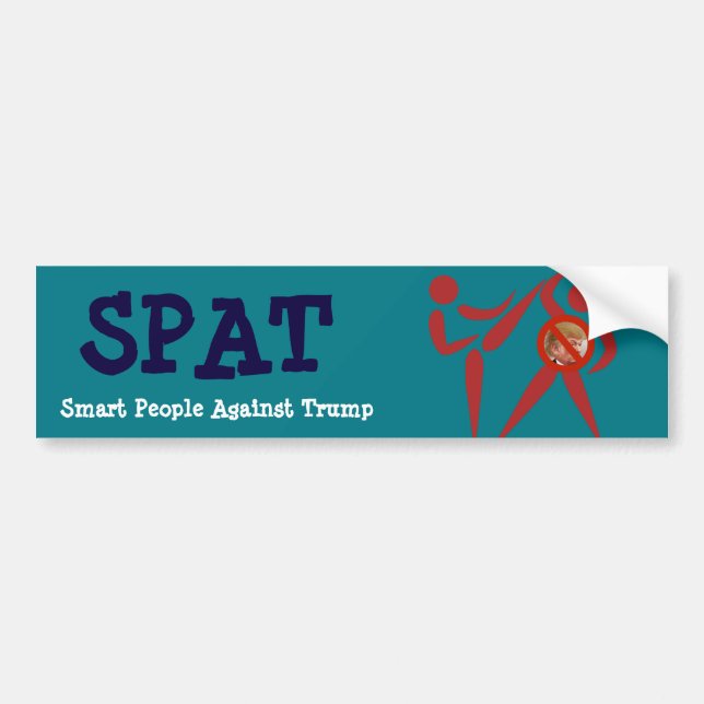 SPOTTAT: Ila folk mot trumf Bildekal (Framsidan)