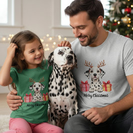Spotted Reindeer - Dalmatian dog T Shirt