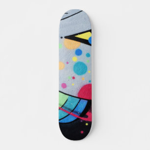 spotty graffiti mini skateboard bräda 18,5 cm