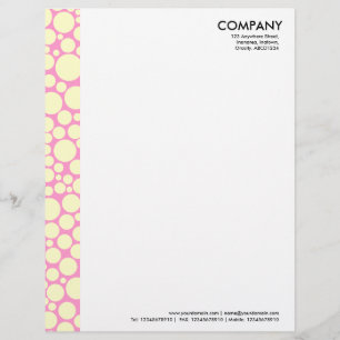 Spotty Margin - Cream på Rosa Brevhuvud