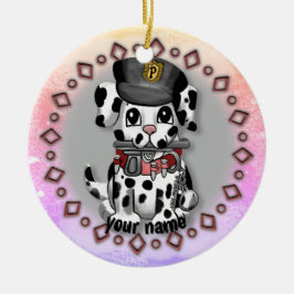 Spotty Police Hund ornament