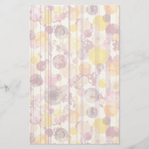 Spotty Stripe White Mönster Brevpapper