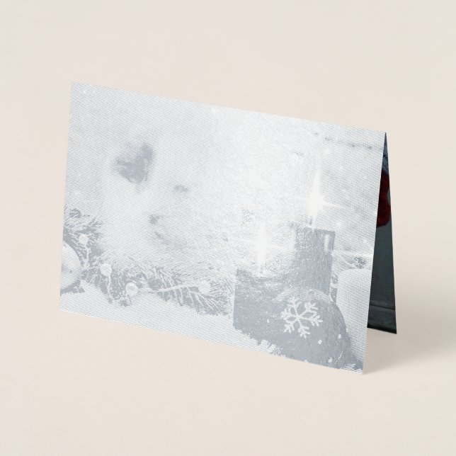 Spotty's jul Foil Card Folierat Kort (Framsida)