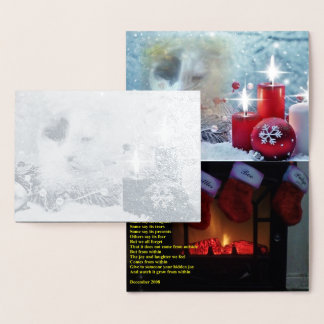 Spotty's jul Foil Card Folierat Kort