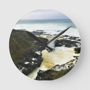 Spouting Horn, Cape Perpetua, Oregon Kusten Rund Klocka