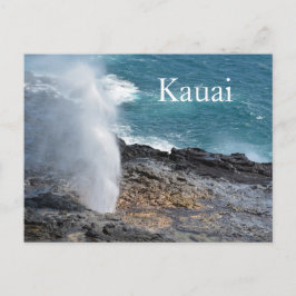 Spouting Horn i Kauai, Hawaii Vykort