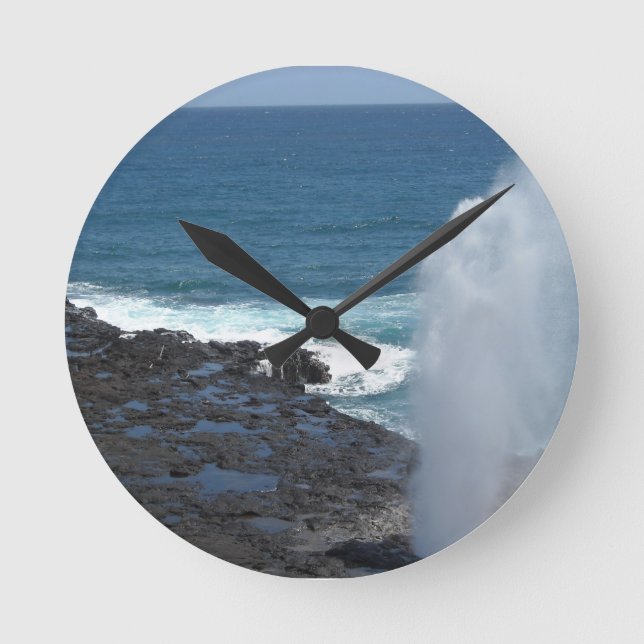 Spouting Horn Kauai, Hawaii Rund Klocka (Framsida)