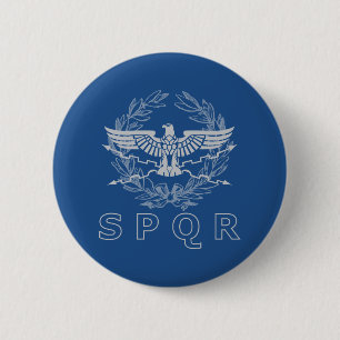 SPQR Den romerska rikets emblemknapp Knapp