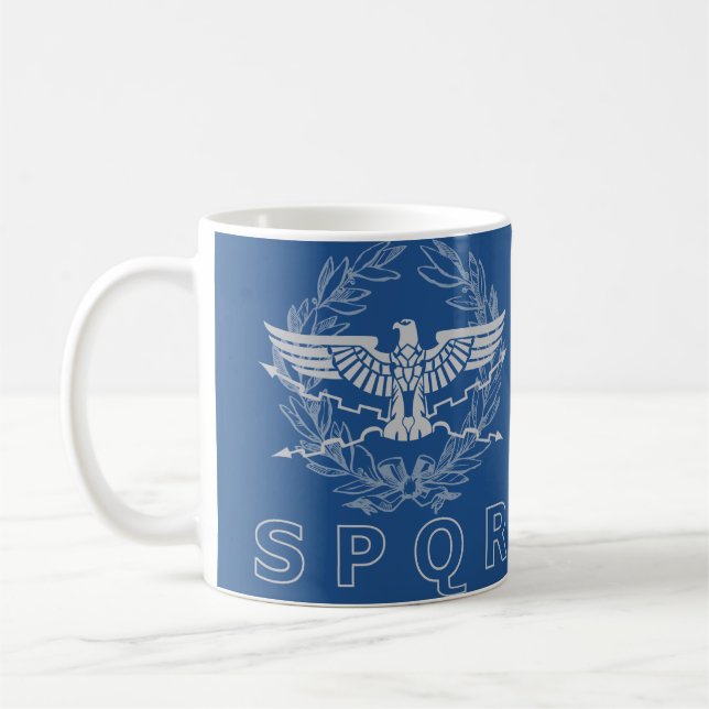 SPQR den romerska väldeEmblemmuggen Kaffemugg (Vänster)