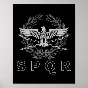 SPQR - det romerska imperiets emblem Poster