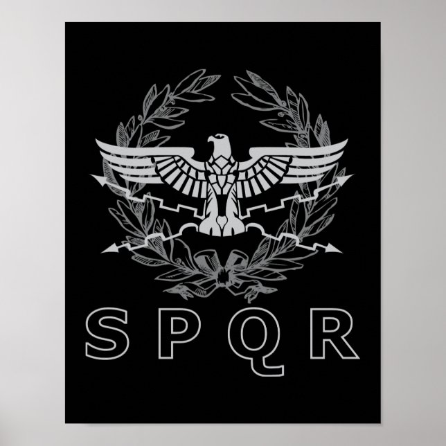 SPQR - det romerska imperiets emblem Poster (Framsidan)