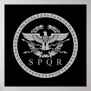 SPQR - det romerska imperiets emblem Poster