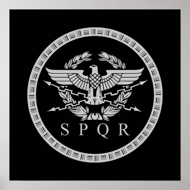 SPQR - det romerska imperiets emblem Poster (Framsidan)