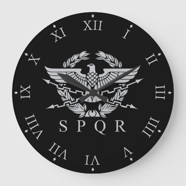 SPQR - det romerska imperiets emblem Stor Klocka (Framsida)