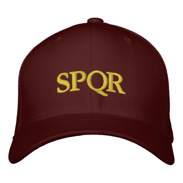 SPQR för romerska republiken Broderad Keps (Framsida)