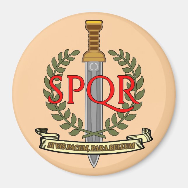  SPQR Gladius - Senatus Populusque Romanus  Magnet (Framsidan)