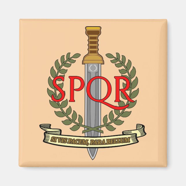  SPQR Gladius - Senatus Populusque Romanus  Magnet (Framsidan)