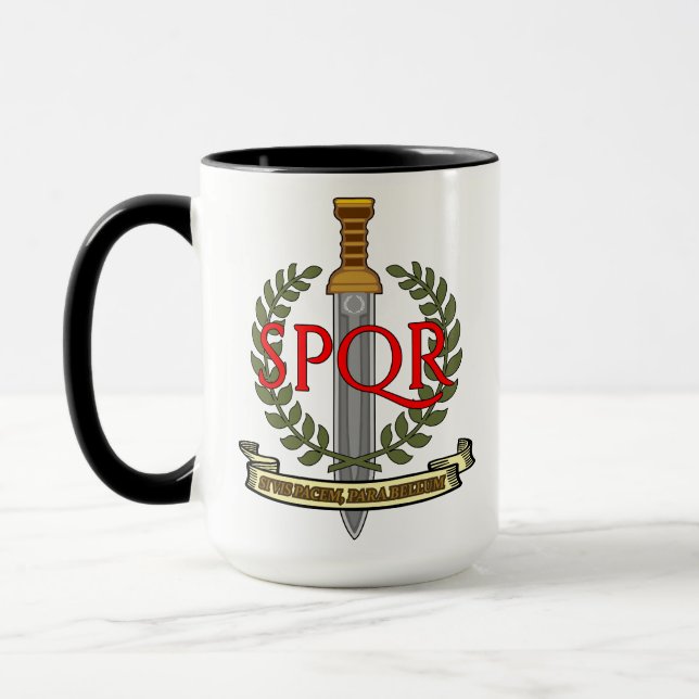 SPQR Gladius - Senatus Populusque Romanus  Mugg (Vänster)
