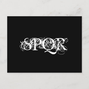 "SPQR gotiic Postcard" Vykort