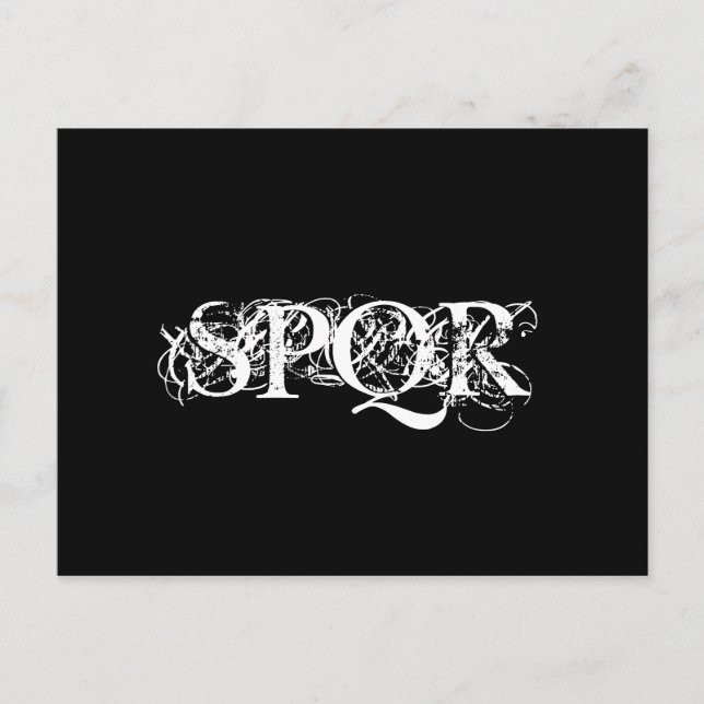 "SPQR gotiic Postcard" Vykort (Framsida)