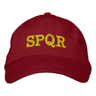 ’SPQR’ HAT BRODERAD KEPS