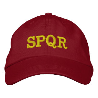 ’SPQR’ HAT BRODERAD KEPS
