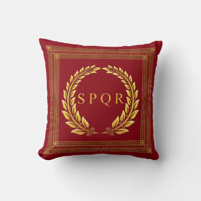 SPQR-lagrardekorativ kudde (Framsida)
