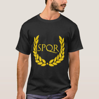 SPQR Lila Roman Empire T Shirt