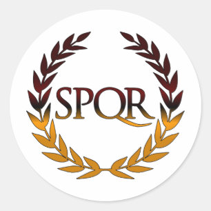 SPQR RUNT KLISTERMÄRKE