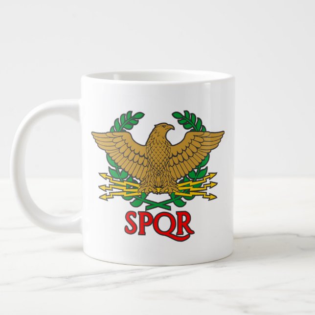 SPQR - Senatus Populusque Romanus Jumbo Mugg (Vänster)