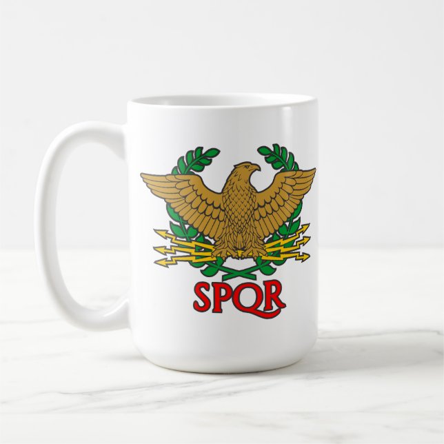 SPQR - Senatus Populusque Romanus Kaffemugg (Vänster)