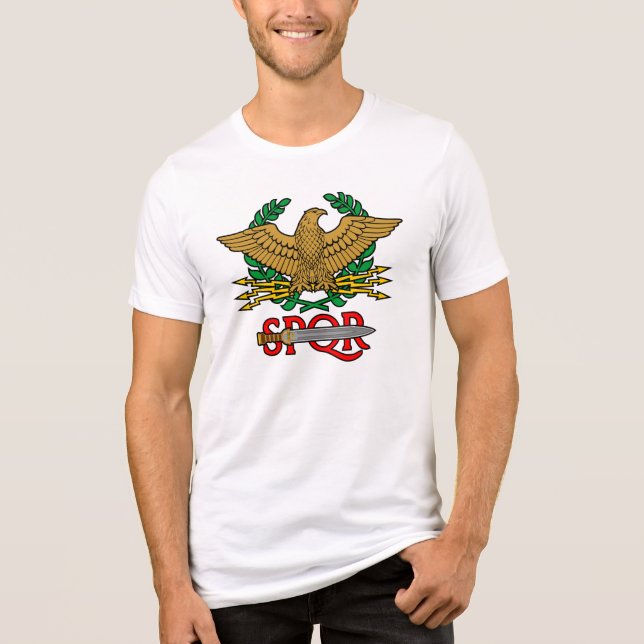 SPQR Senatus Populusque Romanus T Shirt (Framsida)