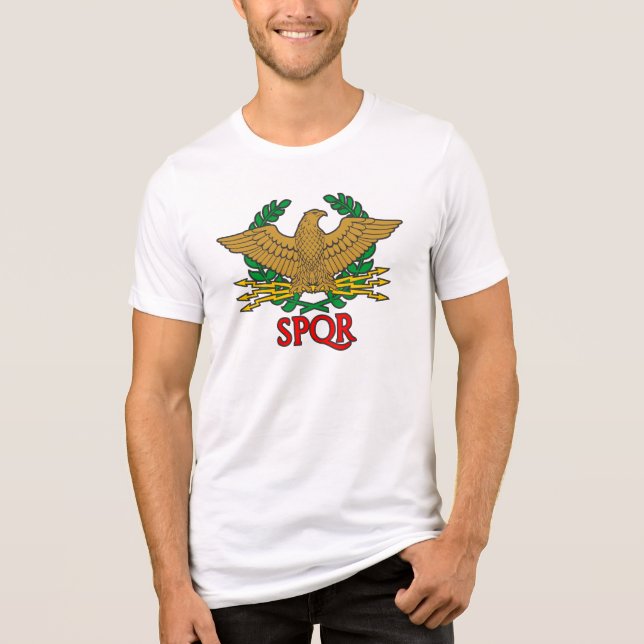 SPQR Senatus Populusque Romanus T Shirt (Framsida)