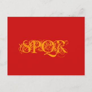 "SPQR Traditional Färg vycard" Vykort