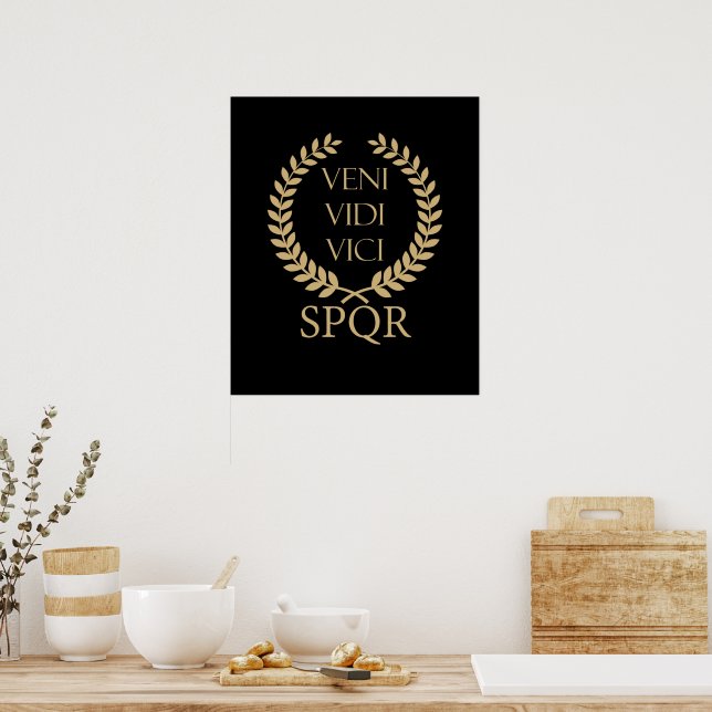SPQR: Veni, Vidi, Vici Poster (Kök)