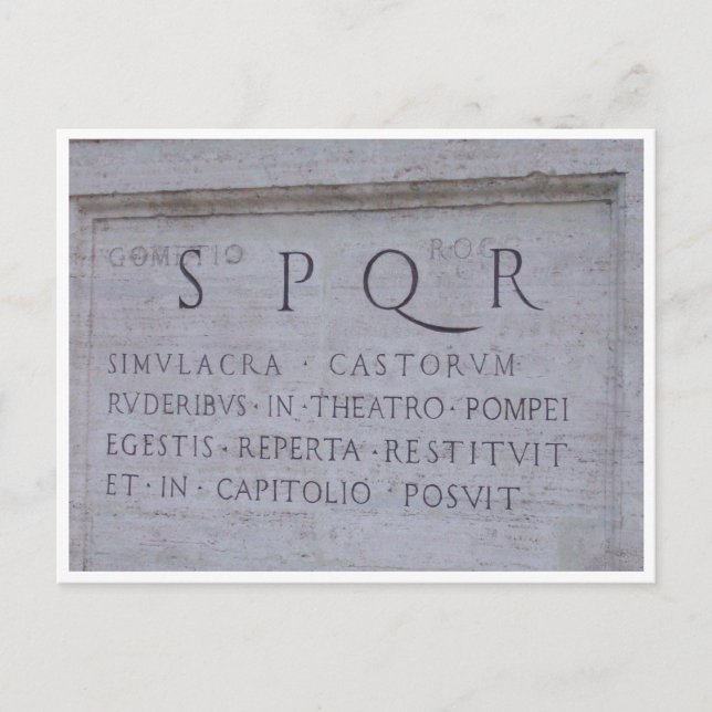 SPQR VYKORT (Framsida)