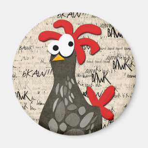 Spräcklig feg magnet för grå färg