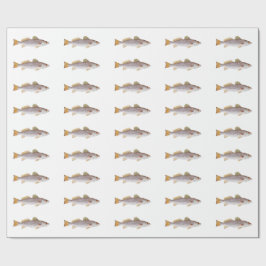 Spräcklig forell - prickiga Seatrout som slår in Presentpapper