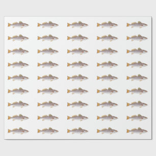 Spräcklig forell - prickiga Seatrout som slår in Presentpapper