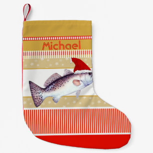 Spräcklig forell Santa Liten Julstrumpa